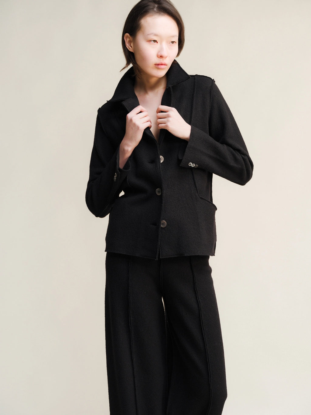 Boiled Wool Bar-Jacket