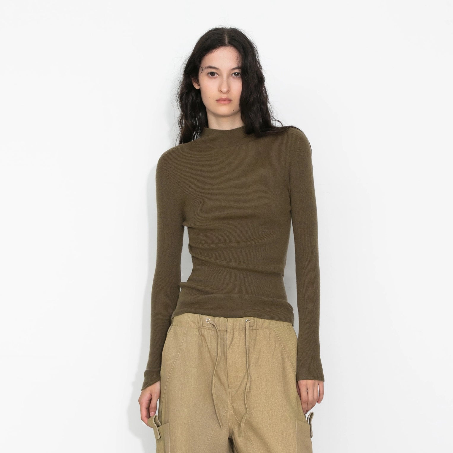 Merino Wool Turtleneck Knitwear Jumper