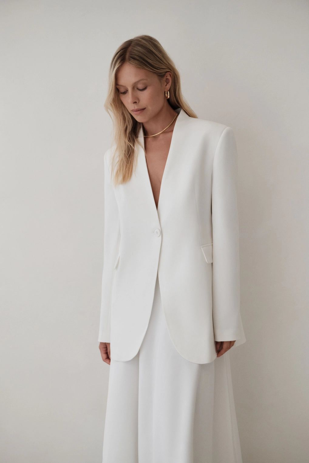 Lustre | Structured Single-Button Blazer