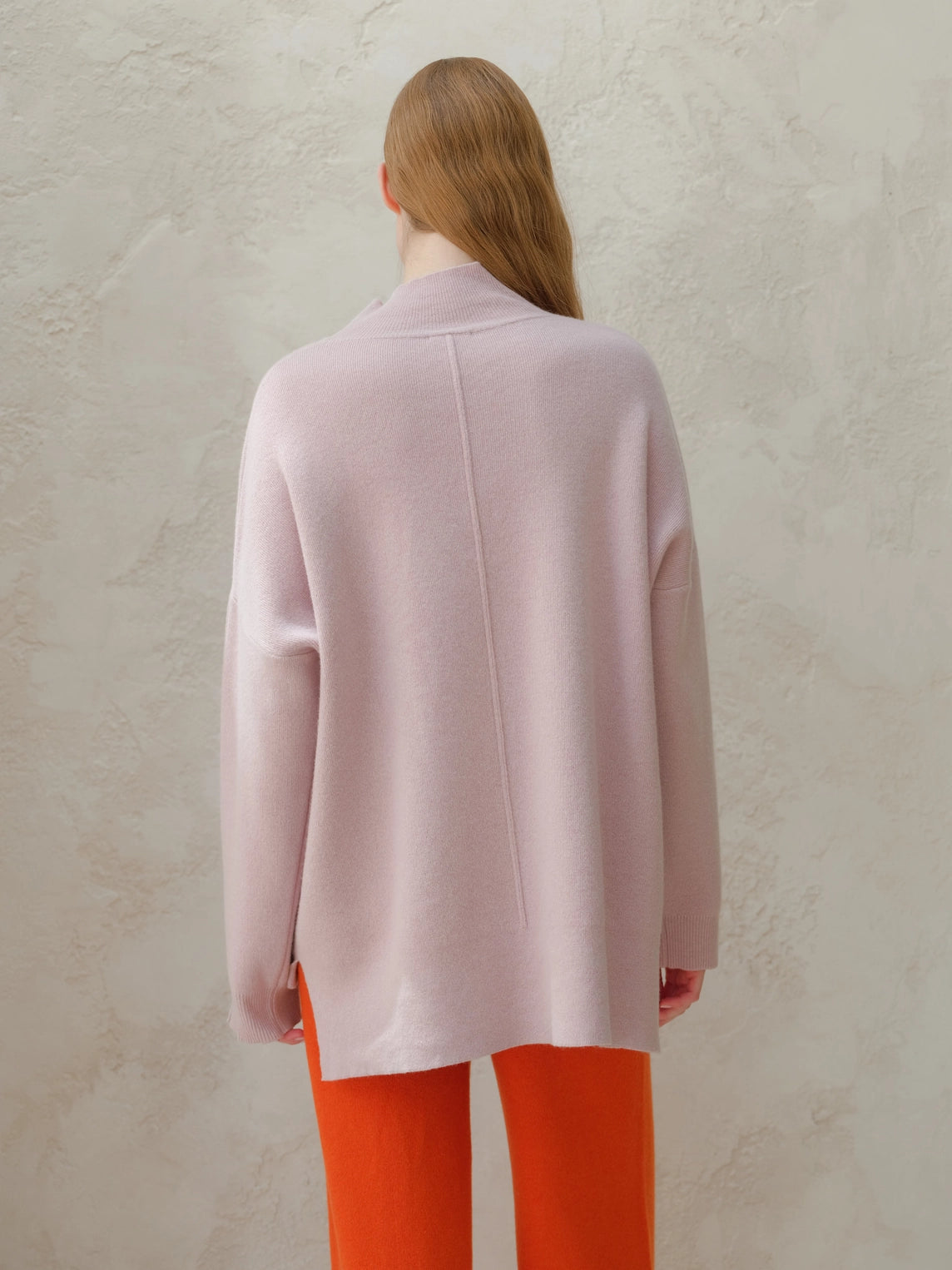 Wide Turtleneck Cashmere Blend Sweater