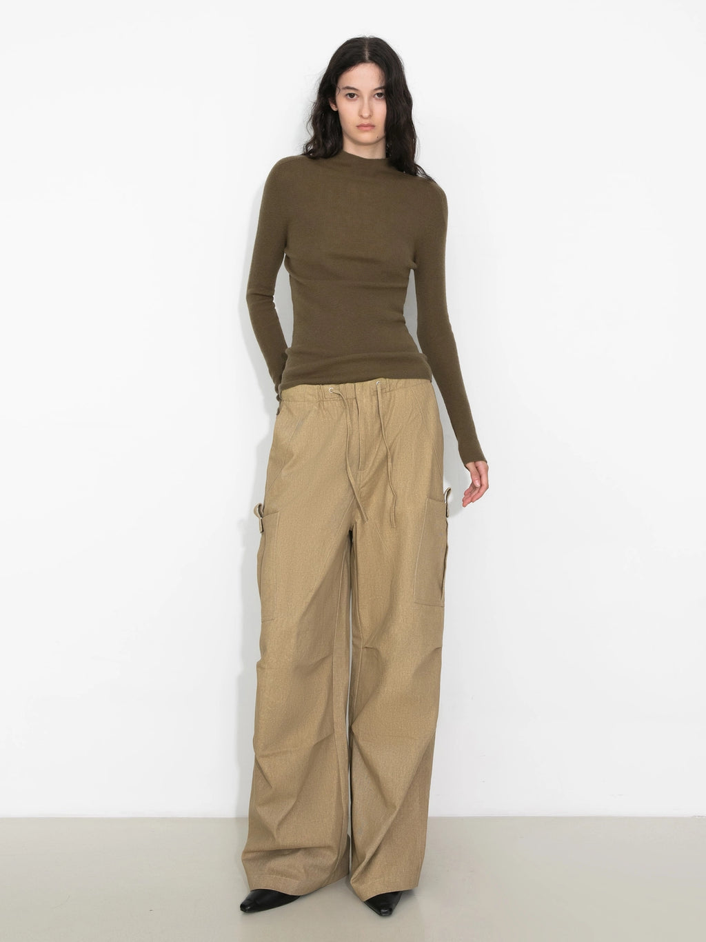 Merino Wool Turtleneck Knitwear Jumper