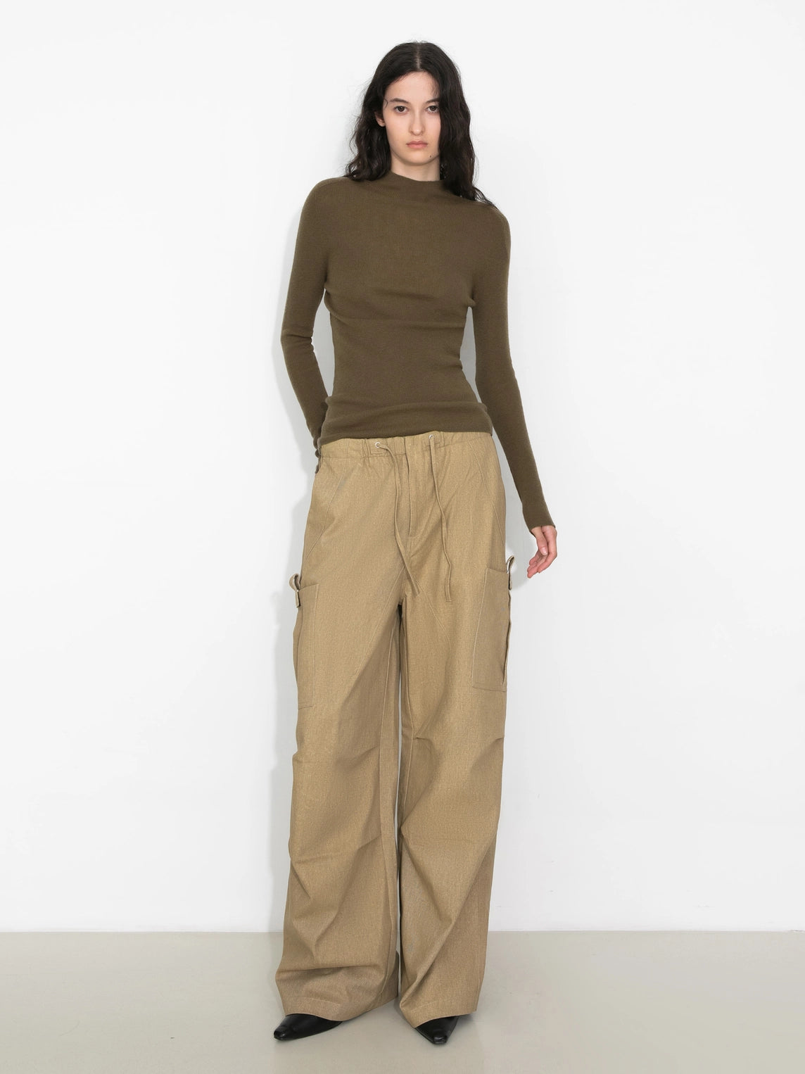 Merino Wool Turtleneck Knitwear Jumper