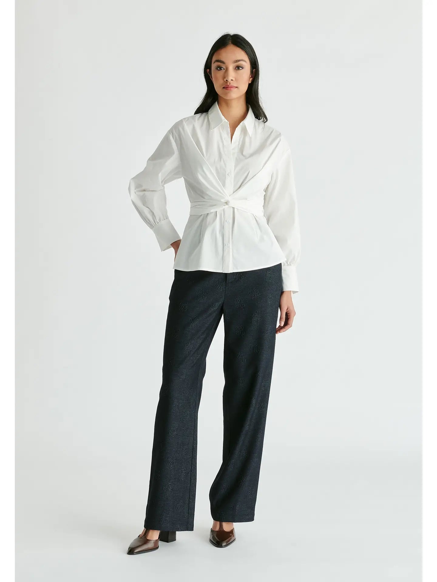 Wrap Tie Waist Shirt