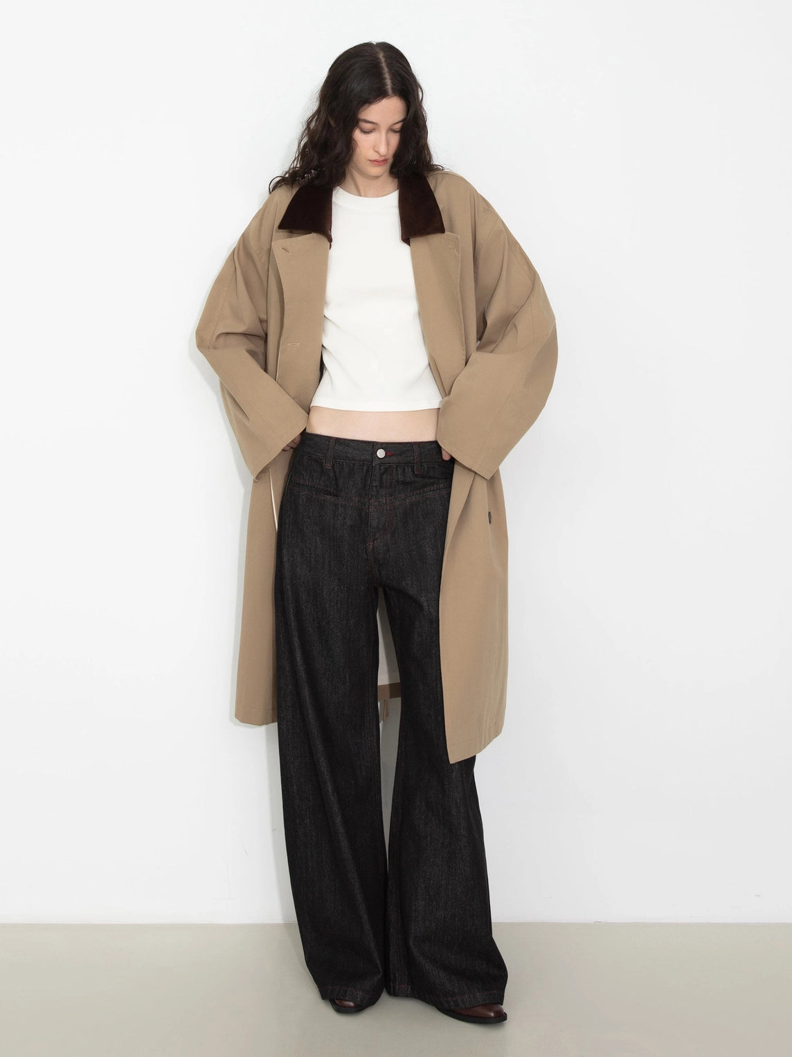 Classic Collared Longline Trench Coat