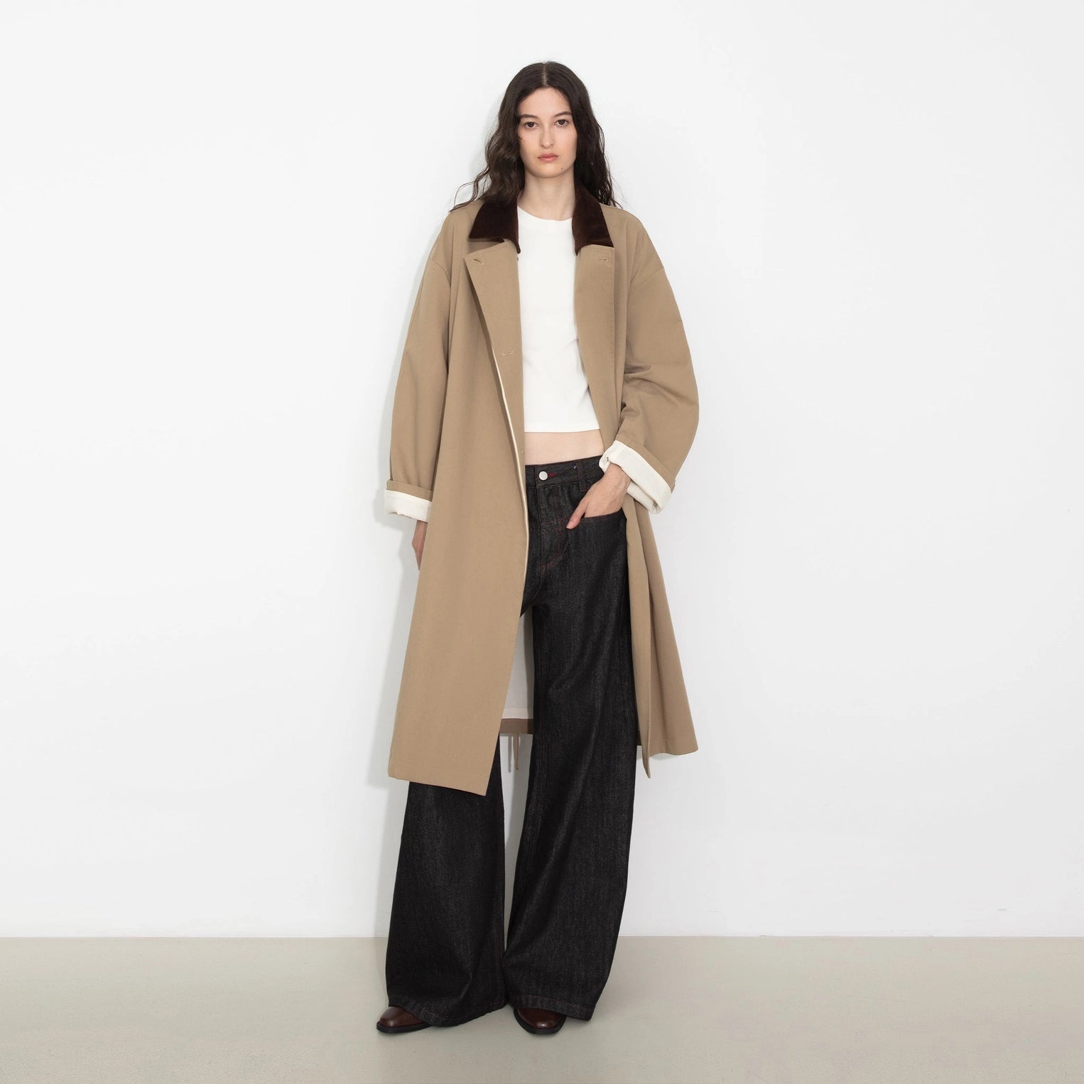 Classic Collared Longline Trench Coat